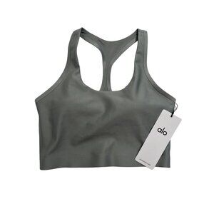 ALO Yoga Airlift Super Sleek Bra Tank in Lunar Grey